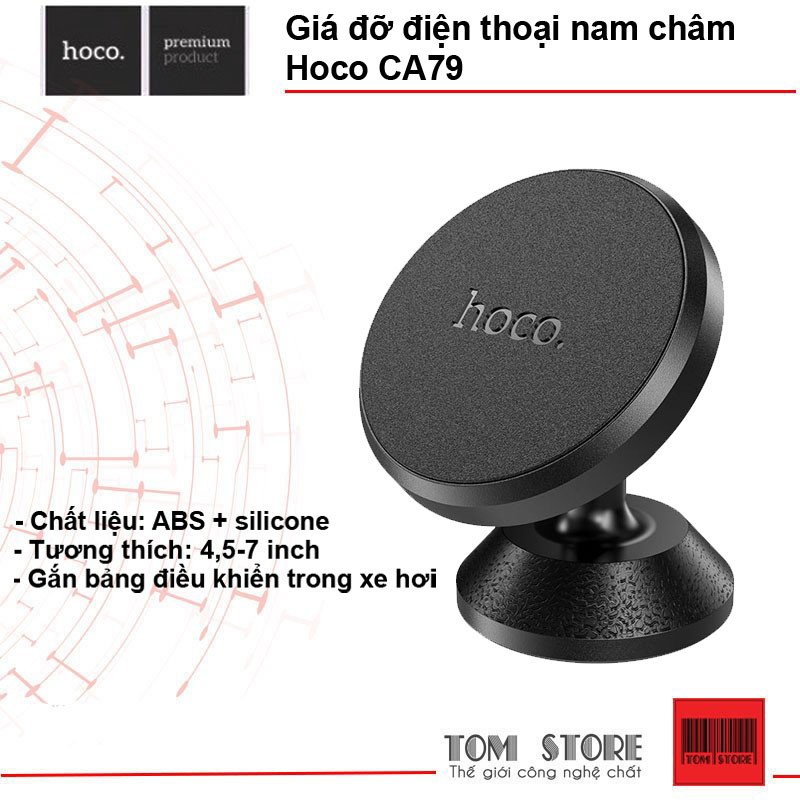 Giá đỡ điện thoại nam châm Hoco CA79 -Bh 12 tháng