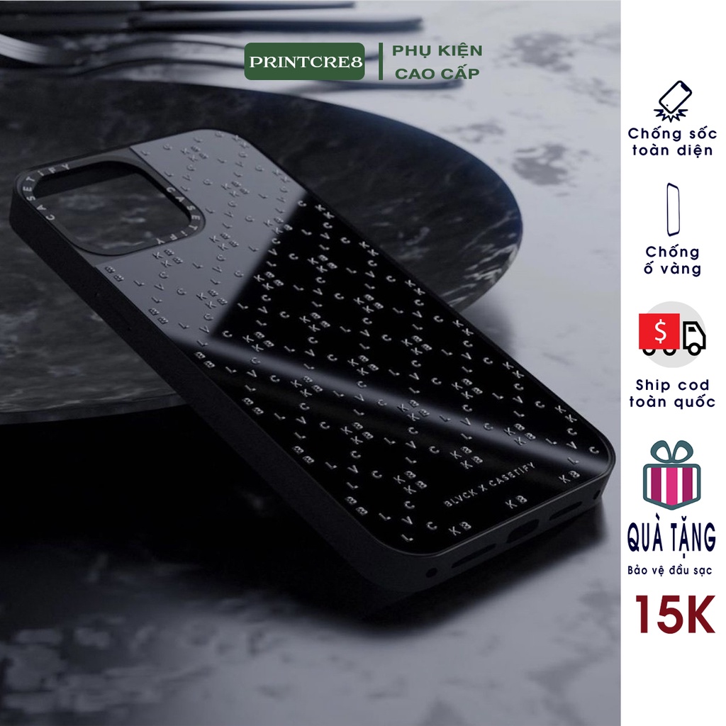 Ốp casetify iphone BLACK.ED & Rose xưởng ốp gương ip 6/6s/6splus/7/7plus/8/8plus/x/xr/xs/11/12/13/pro/max/plus/promax LV