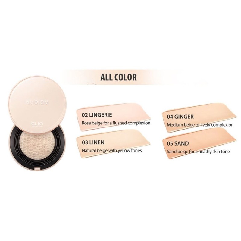 [ Date 2022-2023]Phấn nước Clio Nudism Velvetwear Cushion SPF50 (Tặng Kèm 1 Lõi) | BigBuy360 - bigbuy360.vn