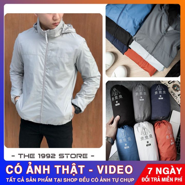 Áo khoác nam, Áo khoác dù vải gân hạt gạo  chống nước ,chống gió ,cản bụi giữ ấm | BigBuy360 - bigbuy360.vn