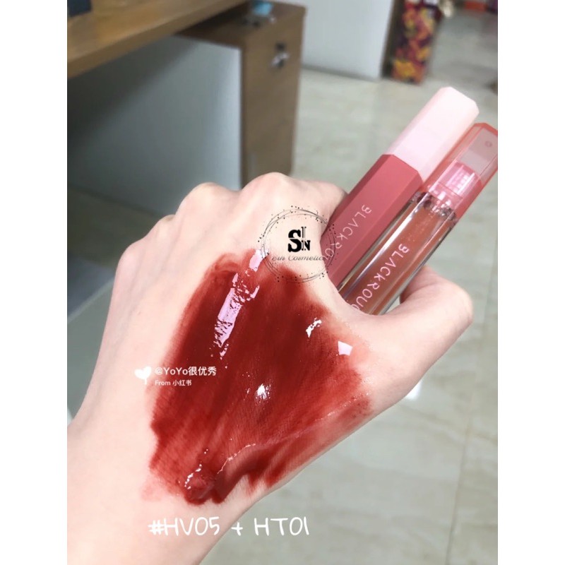 SẴN HG08 SON KEM LÌ/ SON BÓNG BLACK ROUGE HALF N HALF WATER TINT - WATER VELVET/ WATER GLOW✨