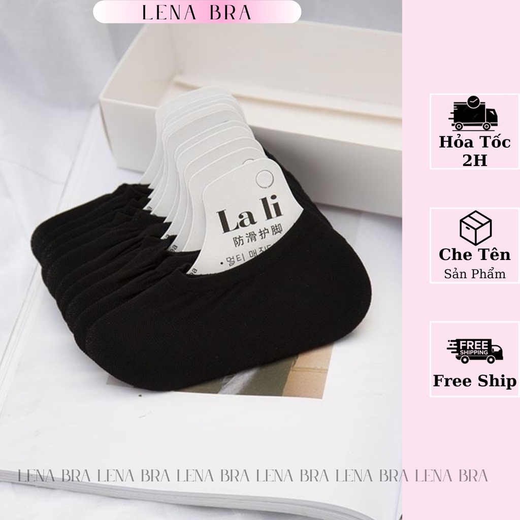 Tất vớ LENABRA, tất lười lali ngắn nửa bàn chân siêu mềm, siêu dai