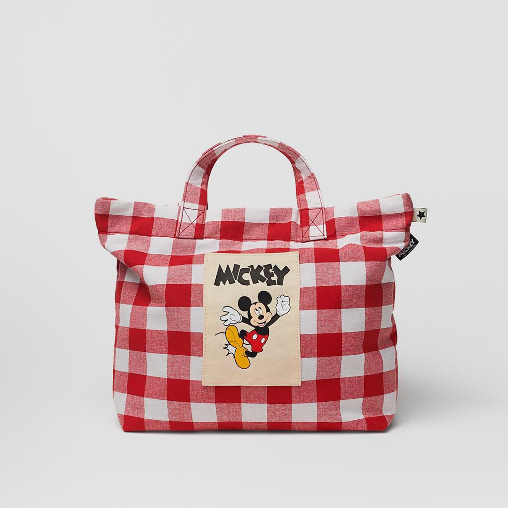 Túi xách ZARA caro đỏ Mickey