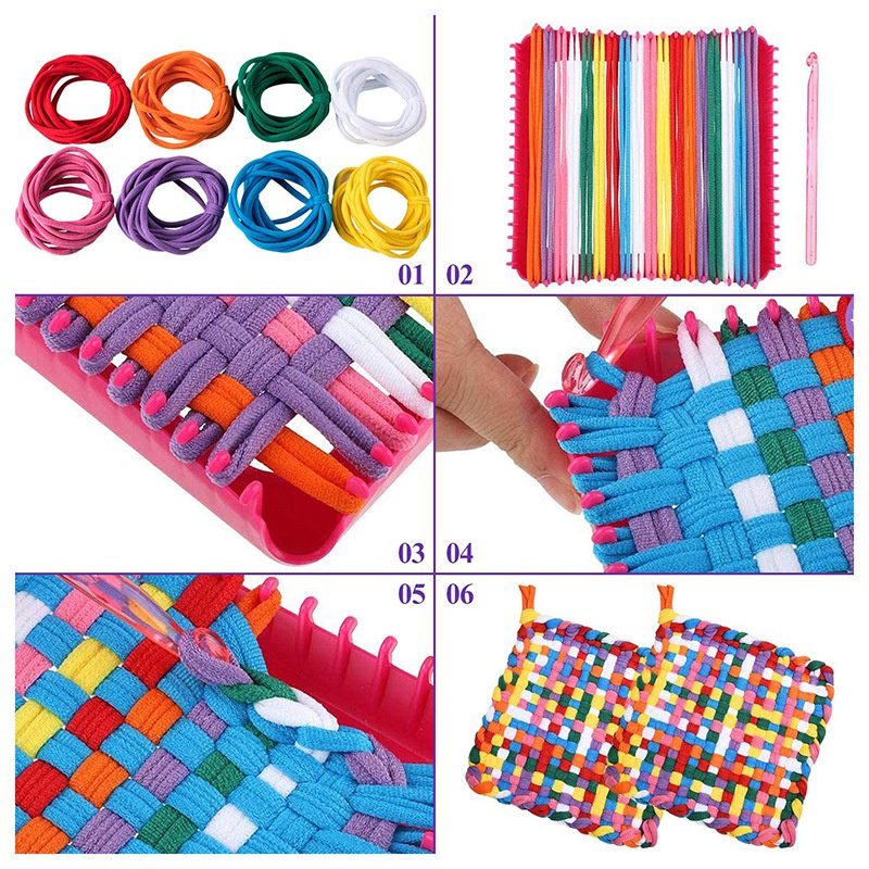 Set 192 Vòng Dệt Thủ Công Nhiều Màu Sắc