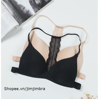 Bralette đúc không gọng dây ren chữ T