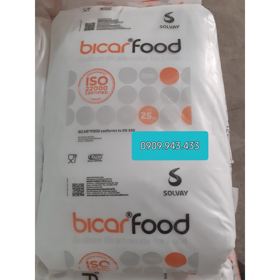 1Kg Baking Soda , Bột Nở Làm Bánh, Sodium Bicarbonate-Bicar Food_Xuất xứ Ý