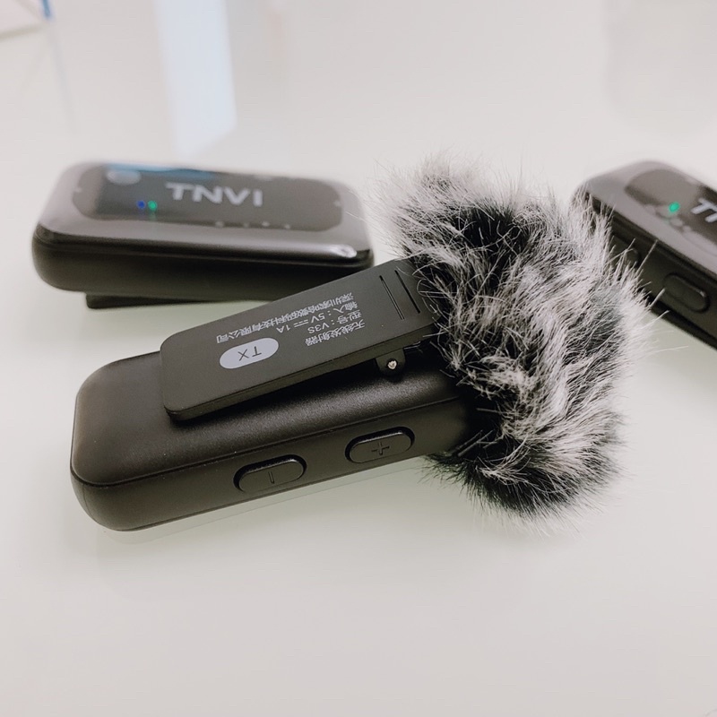 Bộ 2 micro cài áo không dây TNVI V3 dùng cho điện thoại, máy quay, quay vlog Youtube, phỏng vấn…