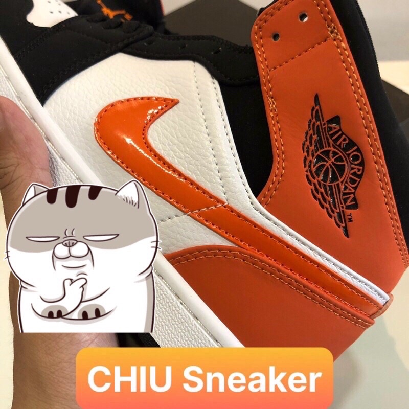 [ CHIU Sneaker ] Giày sneaker jd1 mid cam đen phiên bản cao cấp Jordan cổ cao cam đen