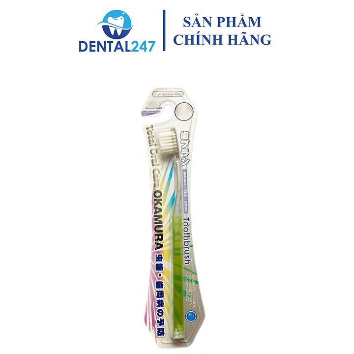 Bàn chải đánh răng niềng răng OKAMURA DX 8 cạnh siêu mềm