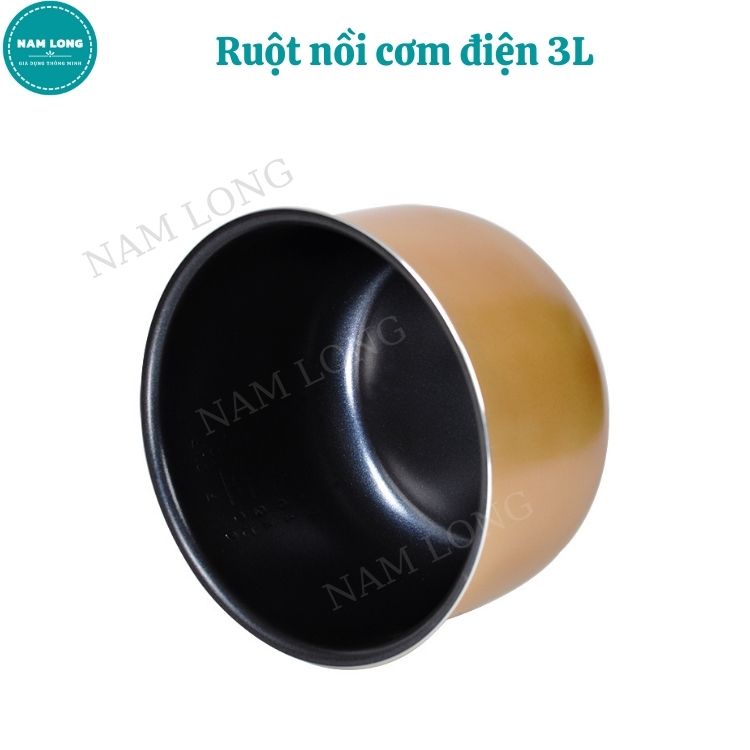 Lòng Nồi Cơm Điện, Ruột Nồi Cơm Điện Chống Dính, Dung Tích 3L, Đáy Phẳng, Dùng Cho Nồi 1.0L