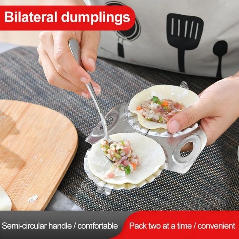 1 Khuôn Làm Há Cảo Hai Đầu Bằng Thép Không Gỉ 304