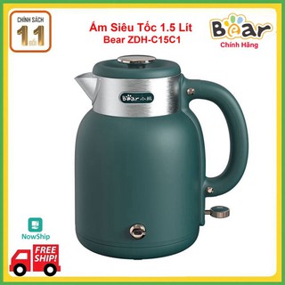 Ấm siêu tốc 1.5 lít bear zdh-c15c1 bảo hành 12 tháng chính hãng