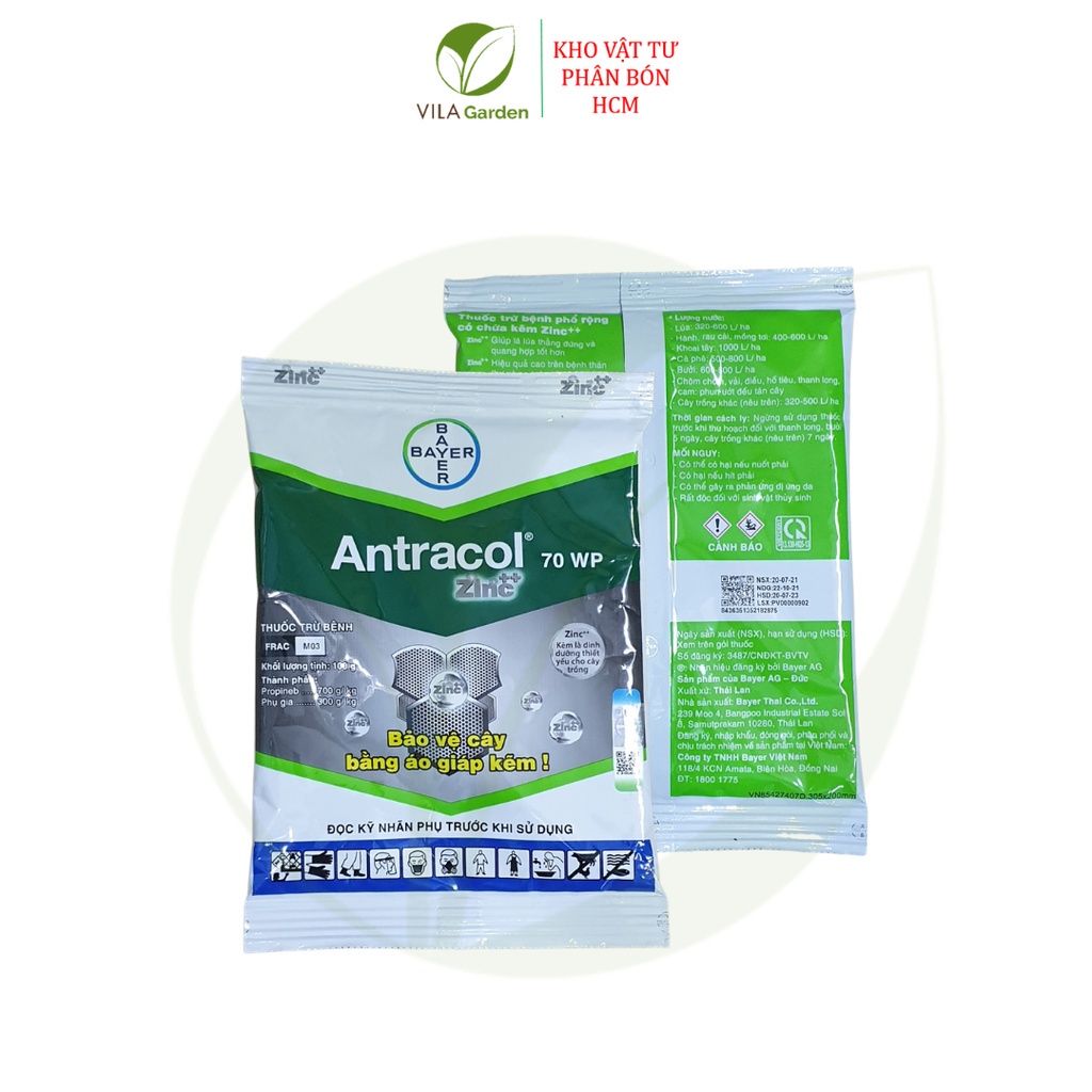 Thuốc Trừ Bệnh Cây Trồng ANTRACOL (Gói 100g)