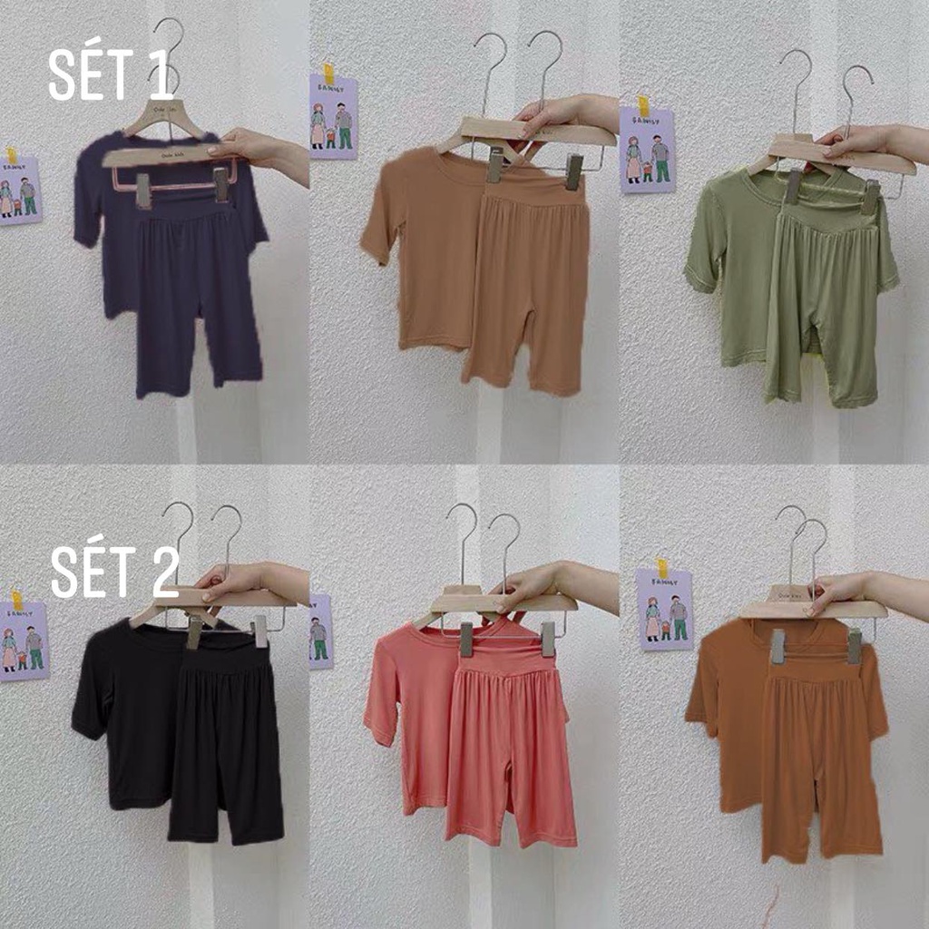 Bộ Cotton Bé Trai Bé Gái, Combo 3 Bộ Cotton Mềm Quần Cạp Cạp Cao Chống Lạnh Bụng Cho Bé
