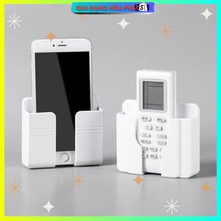 Kệ dán tường đựng điện thoại, remote, Sạc Điện Thoại Không Cần Khoan Tiện Lợi