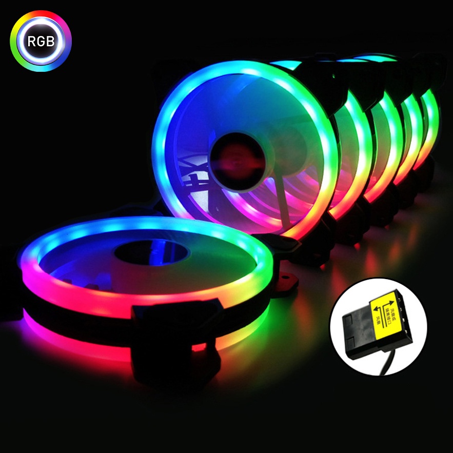 Quạt Tản Nhiệt, Fan Case Coolmoon K2 LED Auto RGB - Sử Dụng Nguồn 4Pin