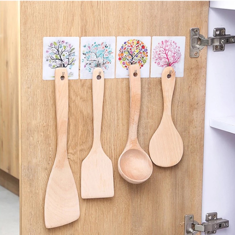 1 Móc Treo Đồ Dán Tường Trong Suốt Tiện Lợi