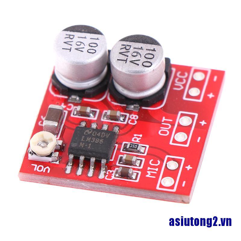 Bo mạch khuếch đại công suất micro 200 lần DC 5V-12V LM386