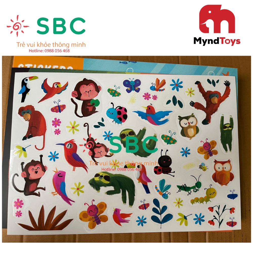 Bóc dán thành tranh môi trường sống sinh động - Sticker Myndtoys Việt Nam - Đồ chơi an toàn