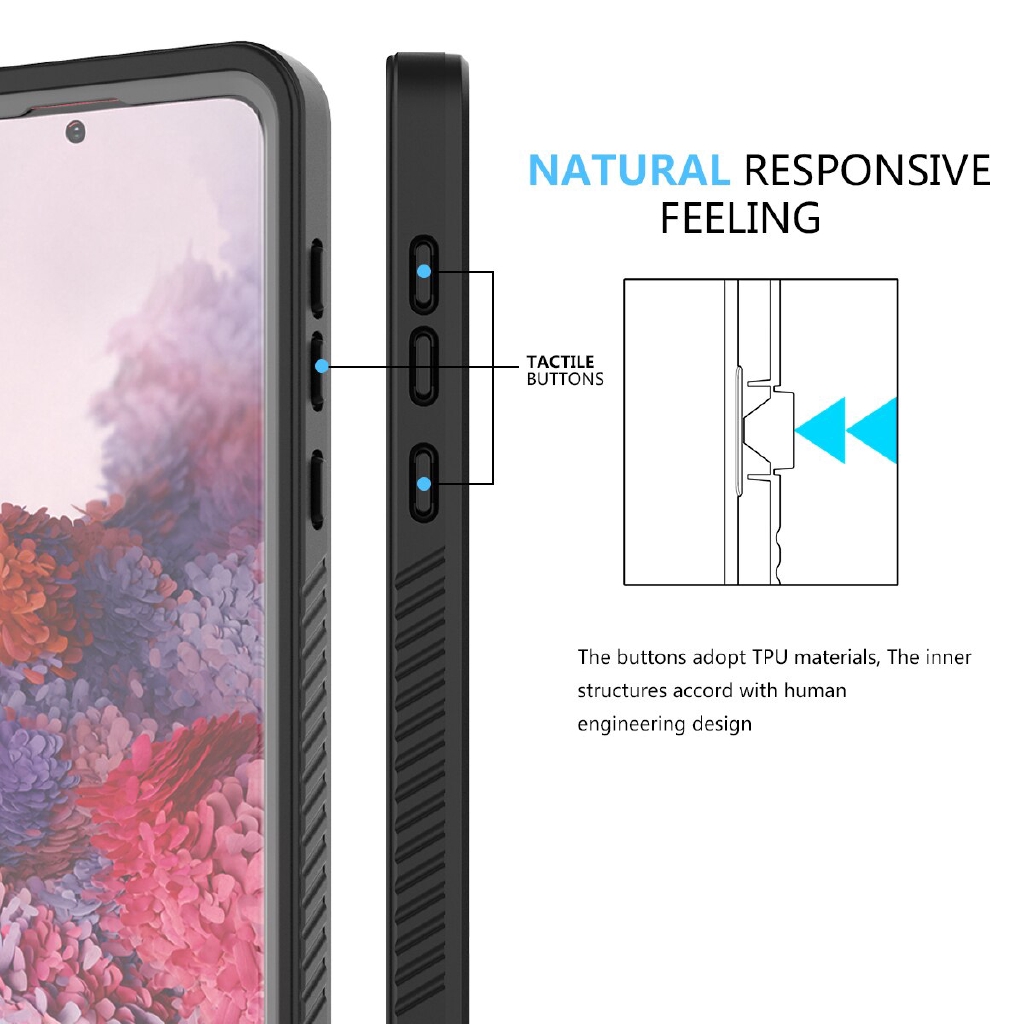 Ốp Lưng Chống Nước 360 Độ Cho Samsung Galaxy S20 S20 + S20 Ultra S8 S8 + S9 S9 + S7 Edge Note 9 Note 10 Plus