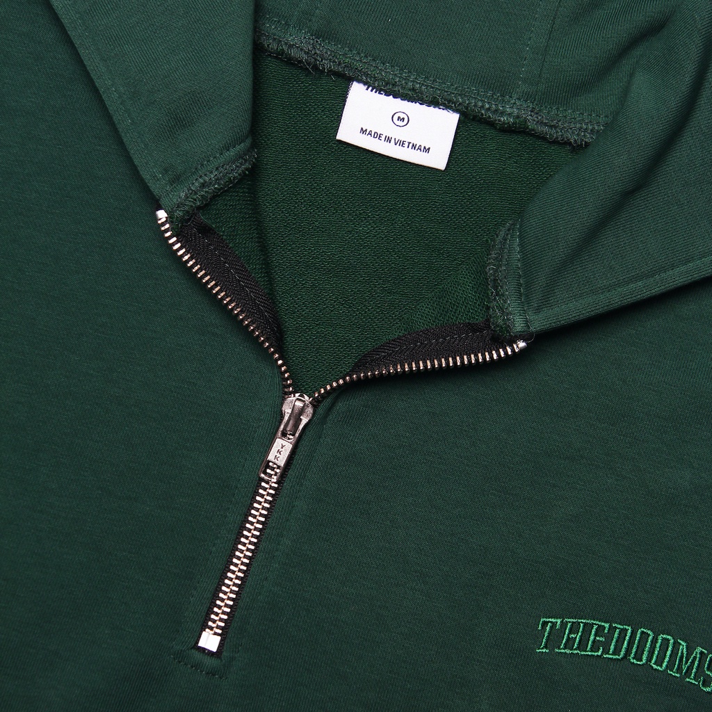 Áo khoác TDD®️ 1/4 Hoodie Zip - Dark Green