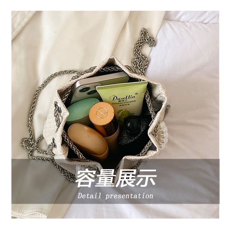 Túi Đeo JASMIN NOIR Chéo  Đính Ngọc Trai Phong Cách Boho Thời Trang Cho Nữ
