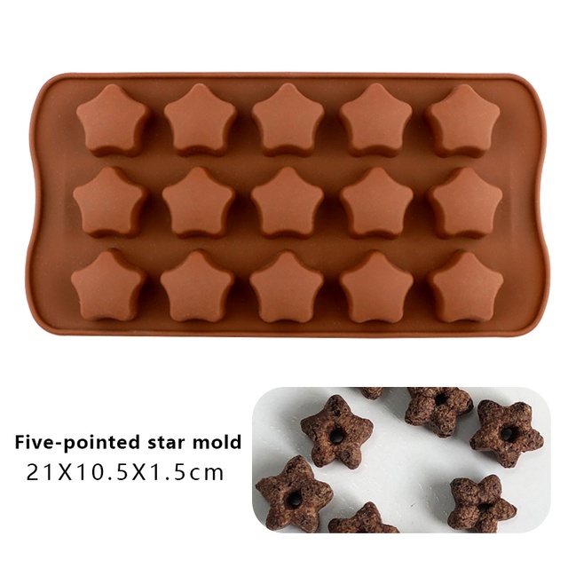 Khuôn silicon 3D chống dính làm sô cô la/ kẹo hoặc trang trí cho bánh