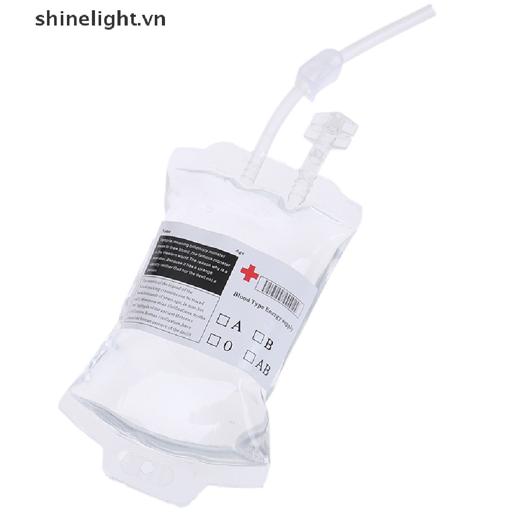 Túi Đựng Nước Bằng PVC 350ml Dùng Hóa Trang Ma Cà Rồng Dịp Halloween