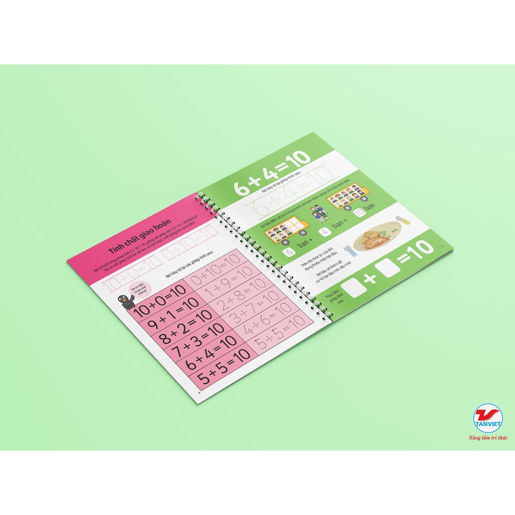 Sách Tân Việt - Bộ Sách Tự Xóa Thông Minh - Bé Làm Quen Với Toán Học (5 -7 Tuổi)