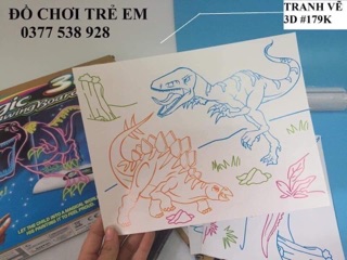BỘ TRANH VẼ 3D MAGIC DRAWING BOAD CỰC VUI