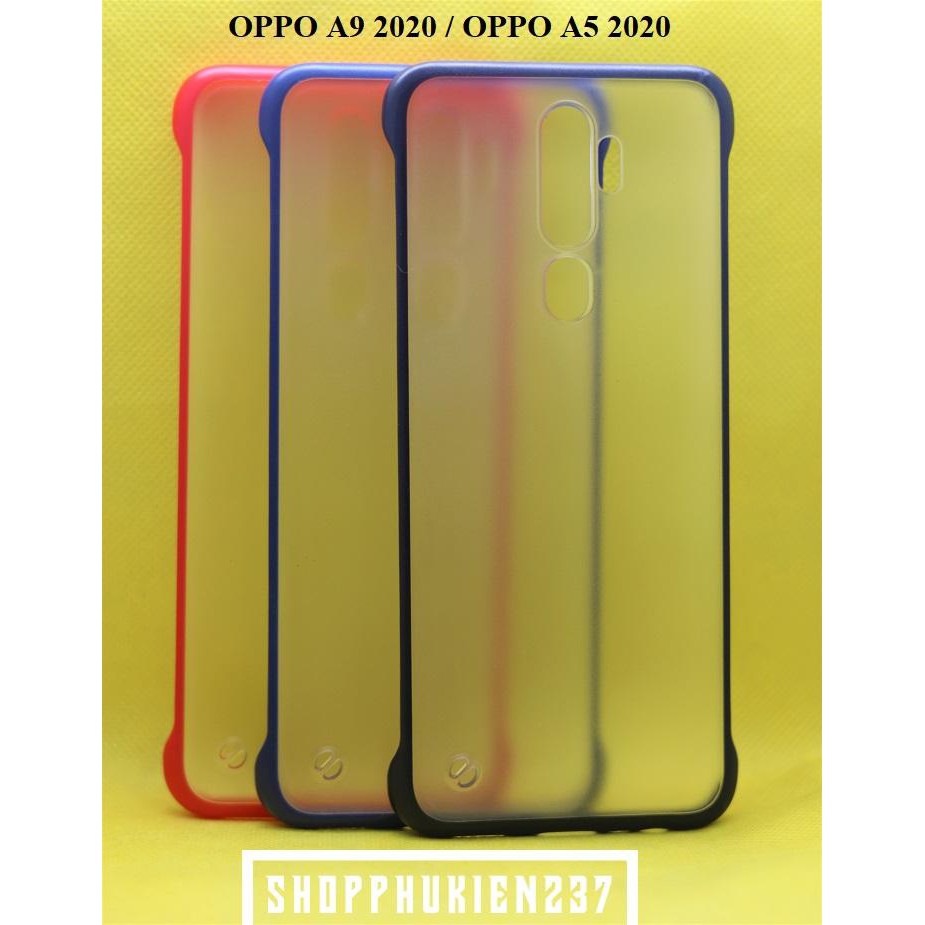 Ốp Lưng Oppo A9 2020 , Oppo A5 2020 Ốp Cứng Viền Dẻo Màu Cao Cấp