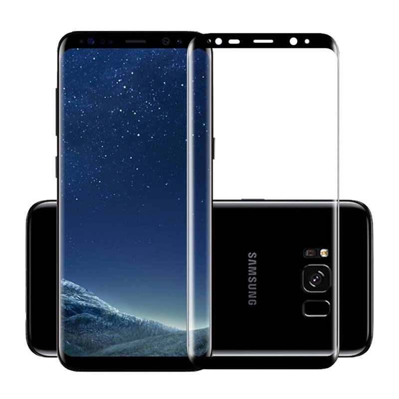 Kính cường lực toàn màn hình cạnh cong 3D cho Samsung Galaxy S8 S9 Plus Note 8 Note 9