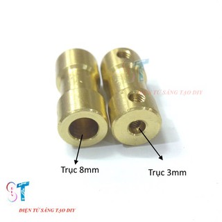 BỘ 2 KHỚP ĐỒNG NỐI TRỤC ĐỘNG CƠ 3MM RA 5MM
