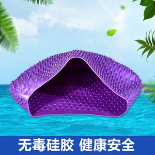 Mũ bơi cho phụ nữ Silicone cho người lớn Mũ trẻ em cỡ lớn thời trang chống thấm nước thoải mái mũ bơi Tai