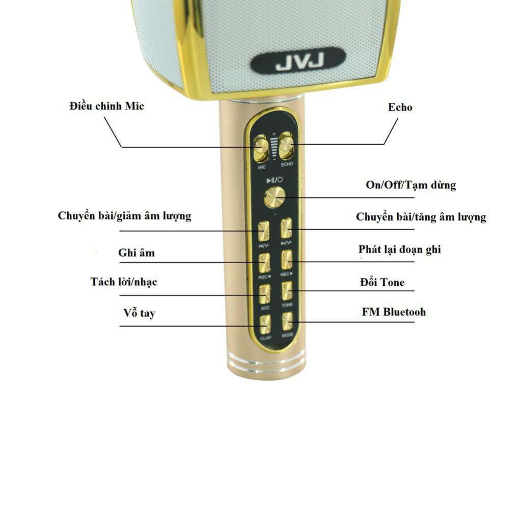 HL779 Nt Micro ko dây Karaoke JVJ YS-91 Bluetooth - tương trợ ghi âm 5 5 nu112