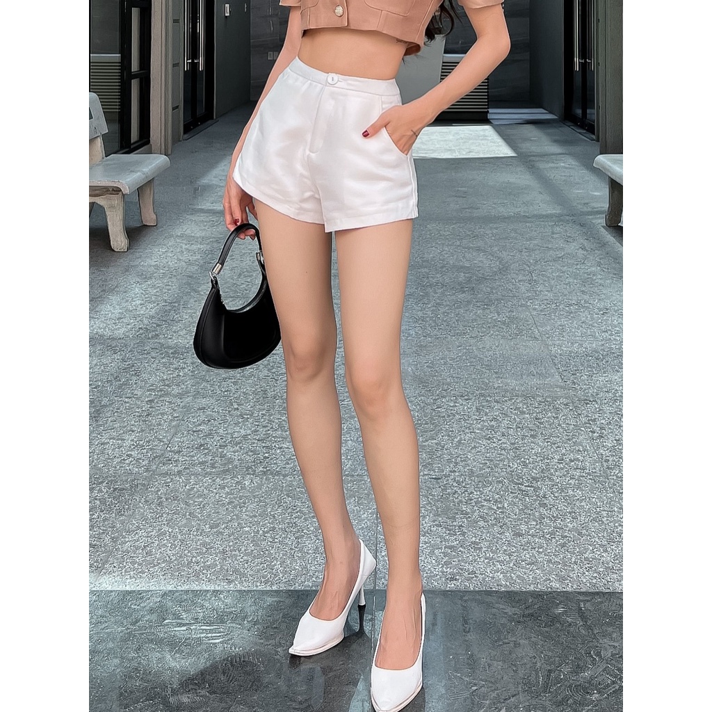 Quần Short Nữ Mini Boxer , Chất Vải Phi lụa Thoải Mái , WQS000059 , SOMEHOW