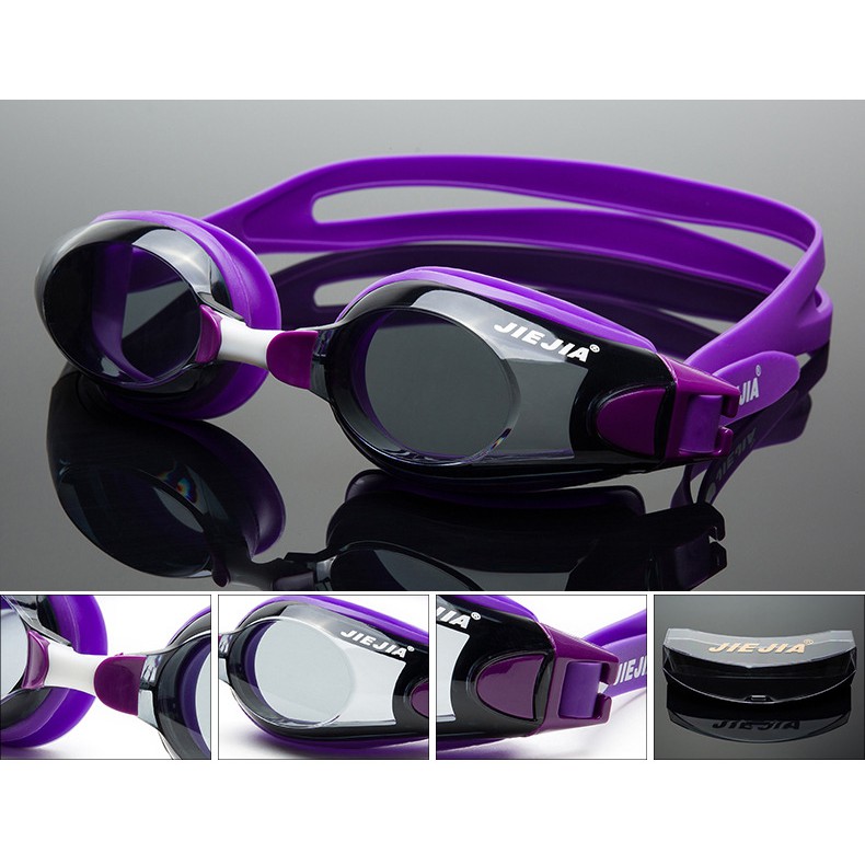 [Màu ngẫu nhiên] Kính bơi cao cấp JIEJIA H100 chính hãng tặng kèm hộp đựng - Kính đi bơi trẻ em, người lớn