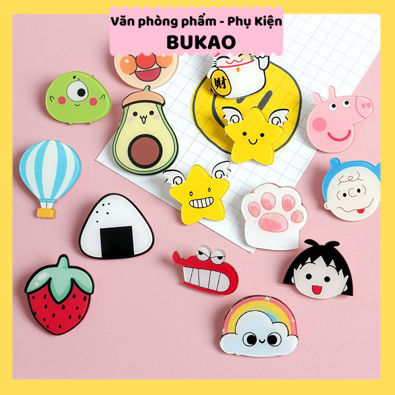 Z0380 Huy Hiệu Cài Áo, Pin Cài Ba Lô, Cặp Xách Cute Nhiều Mẫu Dễ Thương Bukao