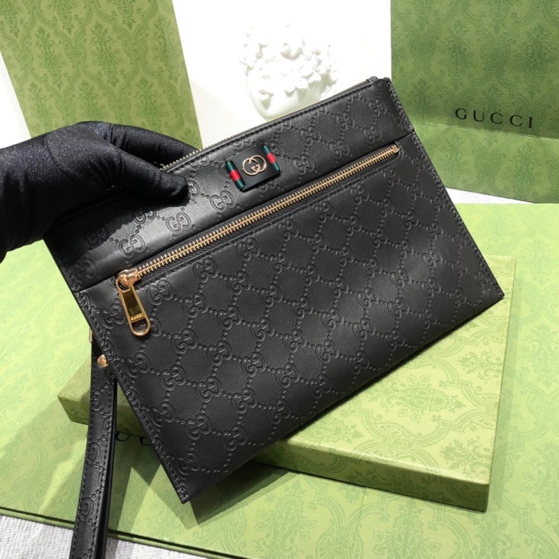 Clutch cầm tay cho nam thương hiệu Gucci GC cao cấp da thật