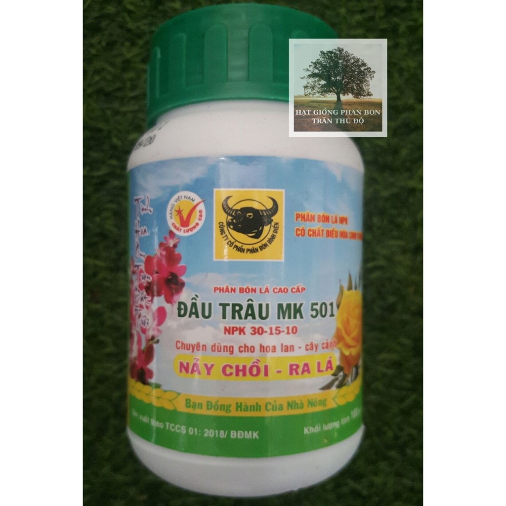 PHÂN BÓN LÁ ĐẦU TRÂU 501 - NPK 10-15-10 HỦ 100GR