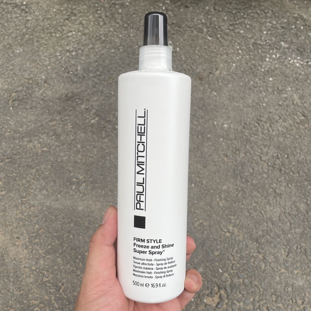 Keo xịt tạo kiểu cứng và sáng bóng Freeze and Shine Super Spray Paul Mitchell