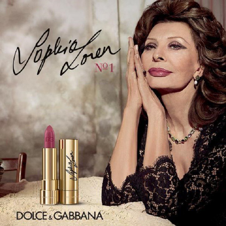 SON MÔI CỦA DOLCE & GABBANA SOPHIA LOREN NO.1 Màu đỏ anh đào