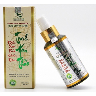 Dầu xoa bóp giảm đau Tinh Hoa Thảo Lọ 100ml- Tinh dầu xoa bóp thảo dược quý