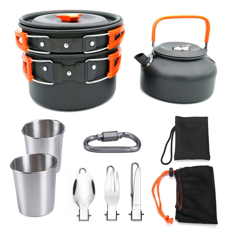 Bộ dụng cụ nấu ăn siêu nhẹ chuyên dụng cho cắm trại dã ngoại | BigBuy360 - bigbuy360.vn