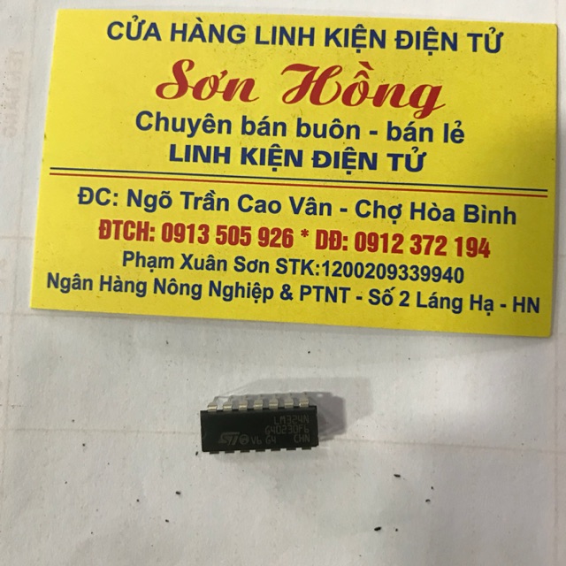 5 con IC LM 324 DIP14 chân cắm