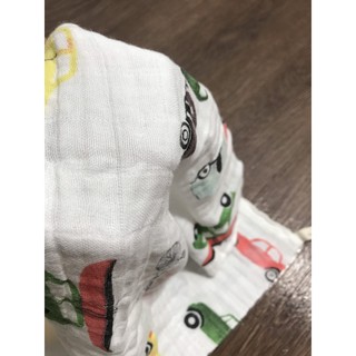 sét 3 khăn sữa sợi tre muslin tree