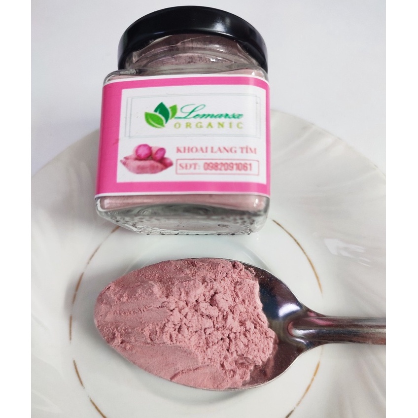 Bột Khoai Lang Tím Hữu Cơ Sấy Lạnh 90gram Cho Bé Ăn Dặm