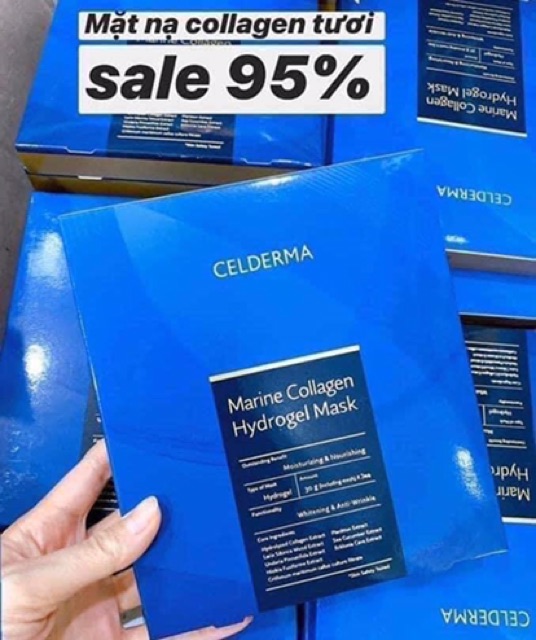 Mặt nạ thạch sinh học cấp ẩm, đàn hồi, căng bóng da Cellderma Ninetalks Hydrogel mask