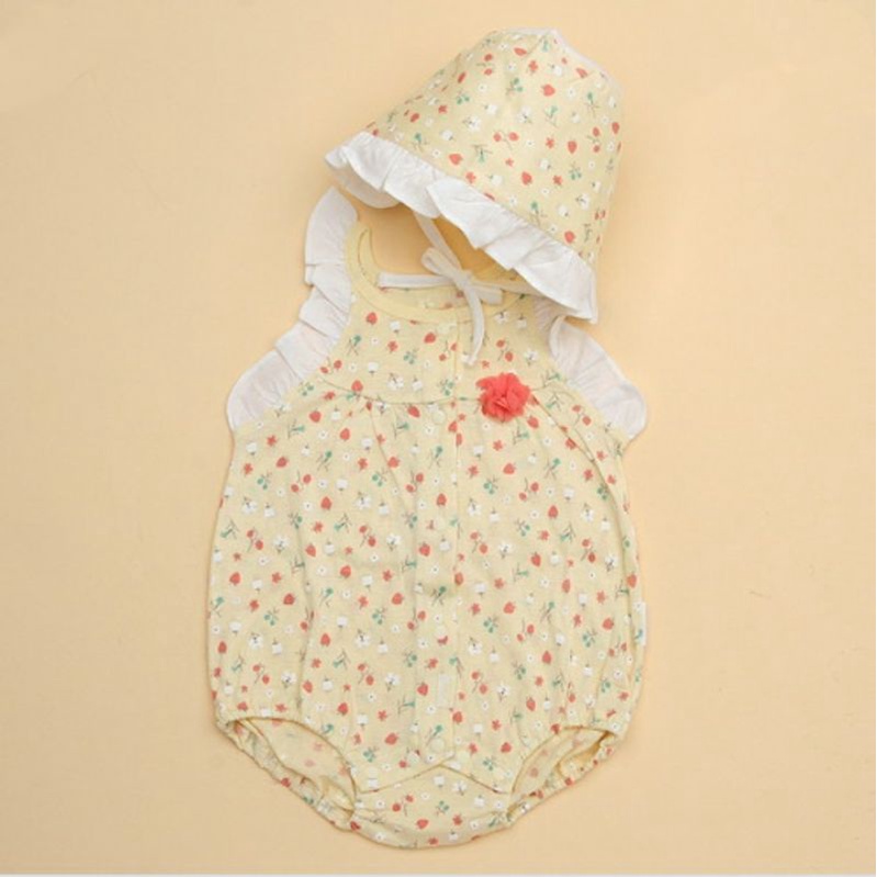 (Sz 75,80)hồng,vàng- Set mũ+body cotton giấy Absorba VN xuất Hàn