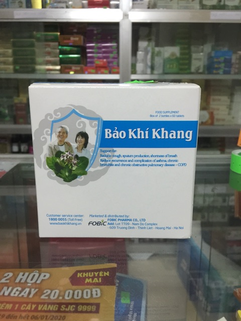 BẢO KHÍ KHANG - Giảm ho hen khó thở (lọ 120 viên) | BigBuy360 - bigbuy360.vn